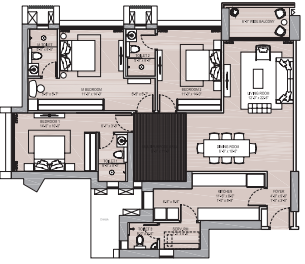 Oberoi New Launch Thane 3BHK Plan